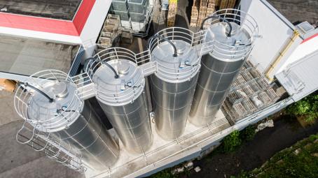 Blick von oben neue Siloanlage 2017